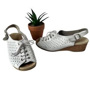 Worishofer 251 Slingback Womens Shoes Size 36  Orthopedic Comfort Lace Up Wedge